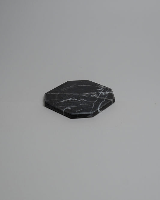 Black marble coaster